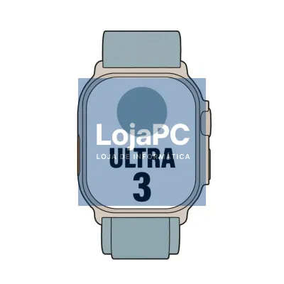 Apple Watch Ultra 3/ GPS/ Cellular/ 49mm/ Caixa de Titânio Natural/ Correia Loop Alpine Azul Claro S