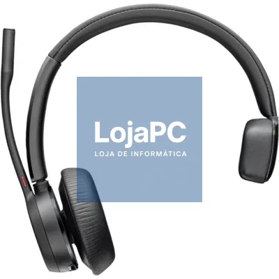 Auscultador sem fios Poly Voyager 4310 para Microsoft Teams + Adaptador BT700/ com Microfone/ Bluetooth/ Preto