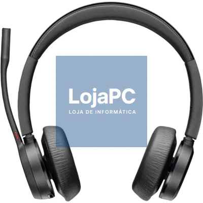 Auscultadores Sem Fios Poly Voyager 4320 para Microsoft Teams + Adaptador BT700/ com Microfone/ Bluetooth/ Pretos