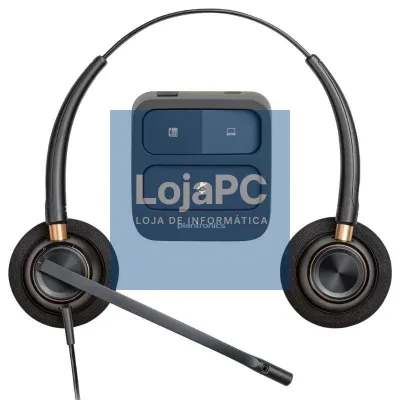 Auscultadores Poly EncorePro 520/ com Microfone/ QD/ Pretos
