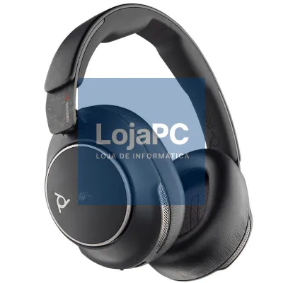 Auscultadores Sem Fios Poly Voyager Surround 80 UC USB Tipo-C + Adaptador USB-C/A/ com Microfone/ Bluetooth/ Pretos