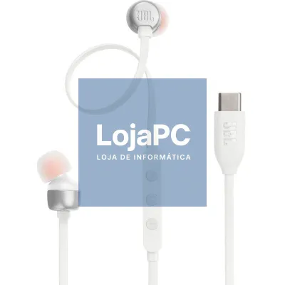 Auscultadores Intrauditivos JBL Tune 310C/ com Microfone/ Brancos