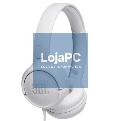Auscultadores JBL Tune 500/ com Microfone/ Jack 3.5/ Brancos