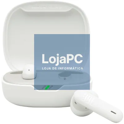 Auscultadores Bluetooth JBL Wave Flex 2 com estojo de carga/ Autonomia 10h/ Brancos