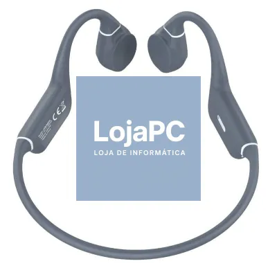 Auscultadores Sem Fios Deportivos de Conducción Ósea Leotec Osea Kuri/ com Microfone/ Bluetooth/ Grises