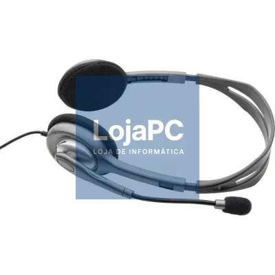 Auscultadores Logitech H110/ com Microfone/ Jack 3.5/ Plateados