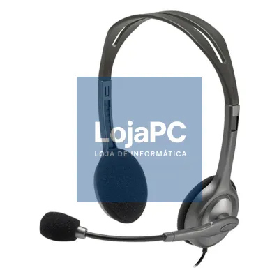 Auscultadores Logitech H111/ com Microfone/ Jack 3.5/ Pretos