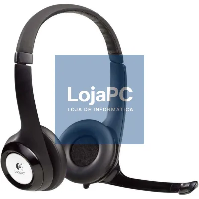 Auscultadores Logitech H390/ com Microfone/ USB/ Pretos
