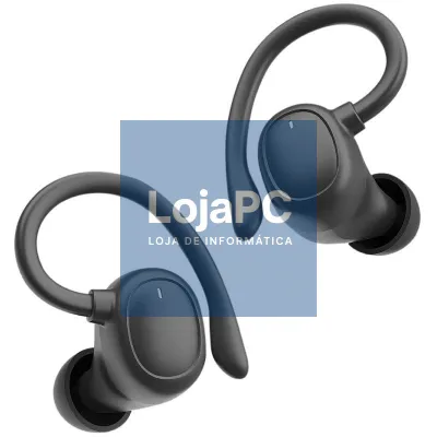 Auscultadores Deportivos Bluetooth Muvit iO Smart True Wireless Sport ENC com estojo de carga/ Autonomia 6h/ Pretos