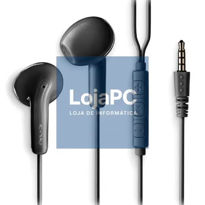 Auscultadores Intrauditivos NGS Cross Flip/ com Microfone/ Jack 3.5/ Pretos