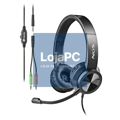 Auscultadores NGS MSX 11 Pro/ com Microfone/ Jack 3.5/ Pretos