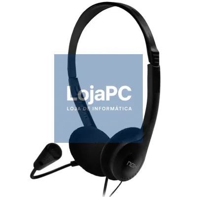 Auscultadores Nox Voice One/ com Microfone/ Jack 3.5/ Pretos