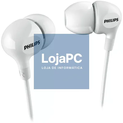 Auscultadores Intrauditivos Philips SHE3550WT/ Jack 3.5/ Brancos