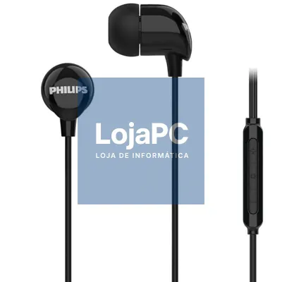 Auscultadores Intrauditivos Philips TAE2146BK/ com Microfone/ USB Tipo-C/ Pretos