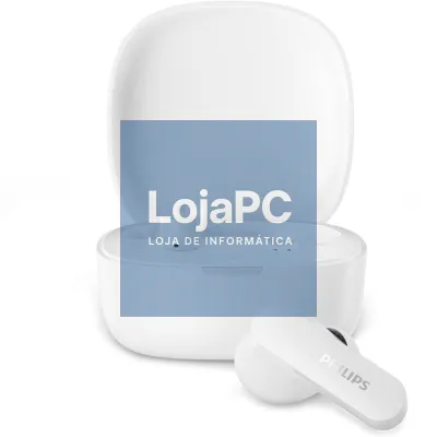 Auscultadores Bluetooth Philips TAT2100WT com estojo de carga/ Autonomia 8h/ Brancos