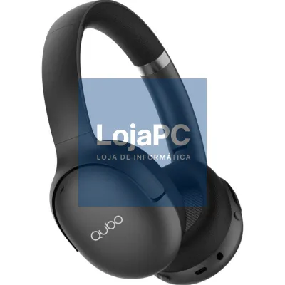 Auscultadores Sem Fios Qubo HD-400/ com Microfone/ Bluetooth/ Pretos