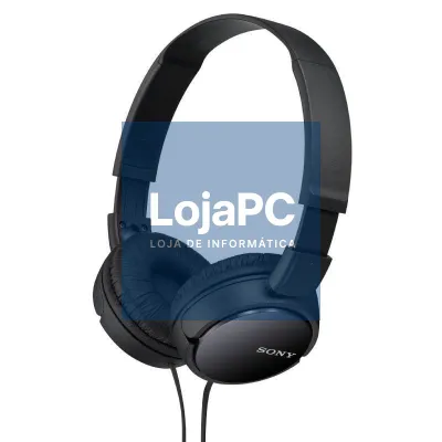 Auscultadores Sony MDR-ZX110B/ Jack 3.5/ Pretos