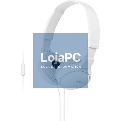 Auscultadores Sony MDRZX110APW/ com Microfone/ Jack 3.5/ Brancos
