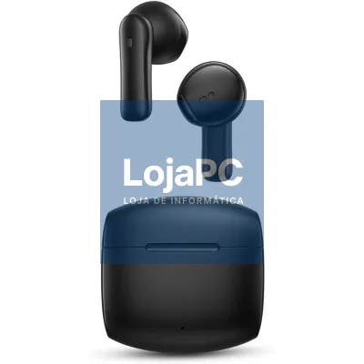 Auscultadores Bluetooth SPC Ether 3 Buds com estojo de carga/ Autonomia 8h/ Pretos