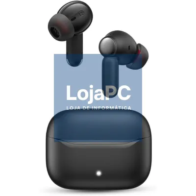 Auscultadores Bluetooth SPC Ether 3 Pro com estojo de carga/ Autonomia 8h/ Preto