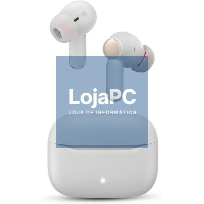 Auscultadores Bluetooth SPC Ether 3 Pro com estojo de carga/ Autonomia 8h/ Branco