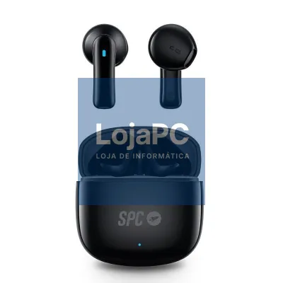 Auscultadores Bluetooth SPC Zion 2 Play com estojo de carga/ Autonomia 7h/ Pretos