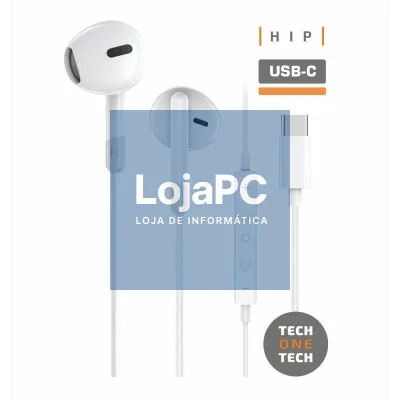 Auscultadores Intrauditivos Tech One Tech earTECH TEC1301/ com Microfone/ USB Tipo-C/ Brancos