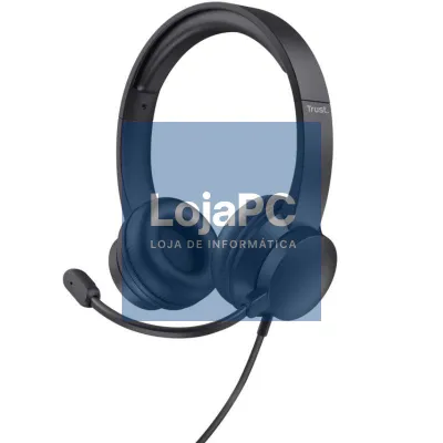 Auscultadores Trust HS-150/ com Microfone/ Jack 3.5/ Pretos