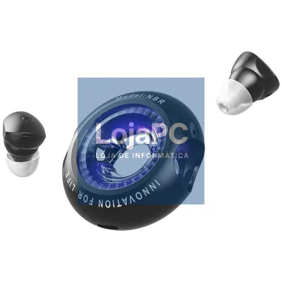 Auscultadores Bluetooth Vention NBRB0 com estojo de carga/ Autonomia 6h/ Pretos