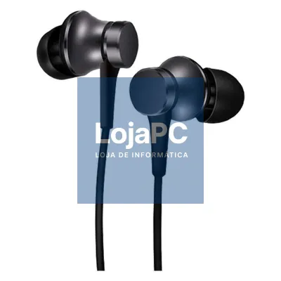 Auscultadores Intrauditivos Xiaomi Mi In Ear Basic/ com Microfone/ Jack 3.5/ Pretos