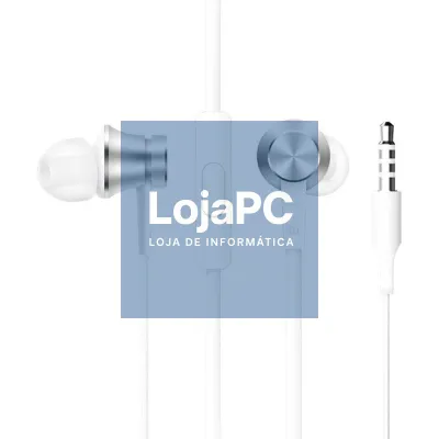 Auscultadores Intrauditivos Xiaomi Mi In Ear Basic/ com Microfone/ Jack 3.5/ Plateados