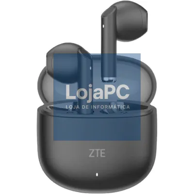 Auscultadores Bluetooth ZTE Buds 2 com estojo de carga/ Autonomia 5h/ Pretos