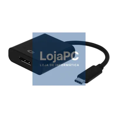 Conversor Aisens A109-0345/ USB Tipo-C Macho - DisplayPort Fêmea/ 15cm/ Preto