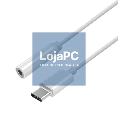 Conversor USB Tipo-C Aisens A109-0384/ USB Tipo-C Macho - Jack 3.5 Fêmea