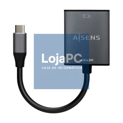 Conversor HDMI 4K 30Hz Aisens A109-0685/ HDMI Fêmea - USB Tipo-C Macho/ 15cm/ Cinzento
