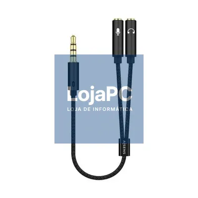 Cabo Estéreo Aisens A128-0416/ Jack 3.5 Macho - 2x Jack 3.5 Fêmea/ 25cm/ Preto