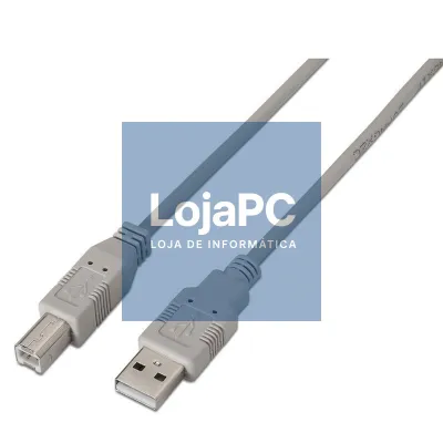 Cabo USB 2.0 Impressora Aisens A101-0002/ USB Tipo-B Macho - USB Macho/ 1.8m/ Beige