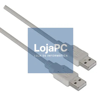Cabo USB 2.0 Aisens A101-0021/ USB Macho - USB Macho/ 1m/ Beige