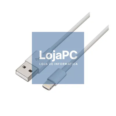 Cabo USB 2.0 Lightning Aisens A102-0035/ USB Macho - Lightning Macho/ 1m/ Branco