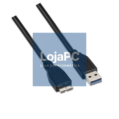 Cabo USB 3.0 Aisens A105-0043/ USB Macho - MicroUSB Macho/ até 9W/ 625Mbps/ 1m/ Preto
