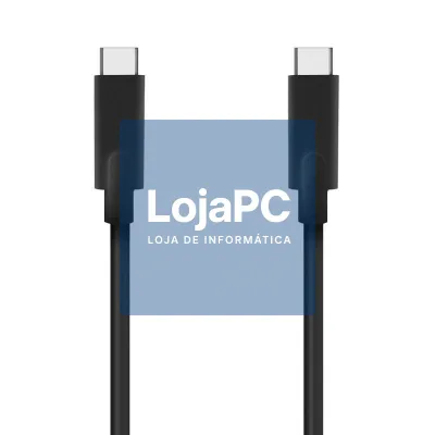 Cabo USB 3.2 Tipo-C Aisens A107-0705 10GBPS 5A 100W/ USB Tipo-C Macho - USB Tipo-C Macho/ até 100W/ 10Gbps/ 3m/ Preto