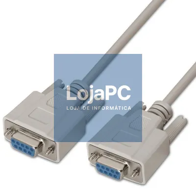 Cabo Serie RS232 Aisens A112-0066/ DB9 Fêmea - DB9 Fêmea/ até 0.15W/ 1.6Mbps/ 1.8m/ Beige