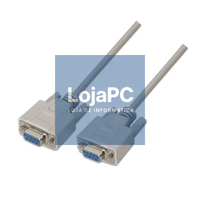 Cabo Serie NULL Modem Aisens A112-0067/ DB9 Fêmea - DB9 Fêmea/ até 0.15W/ 1.6Mbps/ 1.8m/ Beige