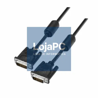 Cabo DVI Aisens A117-0089/ DVI-D Macho - DVI-D Macho/ até 3W/ 10Mbps/ 1.8m/ Preto