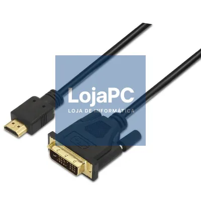 Cabo HDMI Aisens A117-0090/ DVI Macho - HDMI Macho/ 1.8m/ Preto