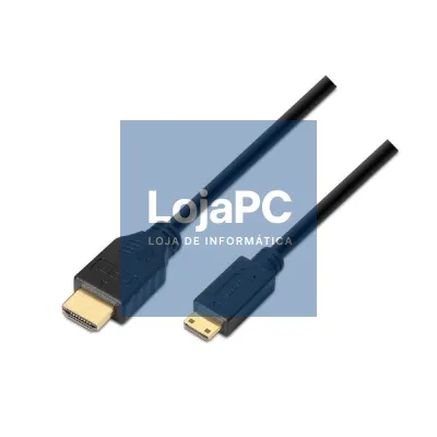 Cabo HDMI Aisens A119-0115/ HDMI Macho - Mini HDMI Macho/ até 10W/ 720Mbps/ 3m/ Preto
