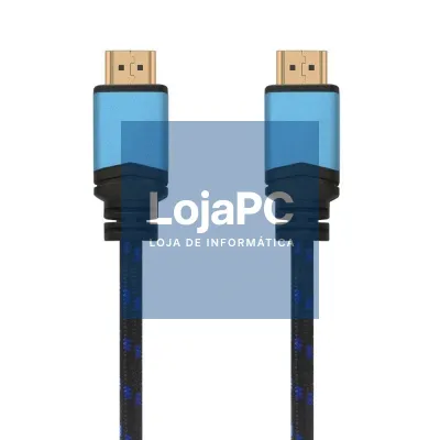 Cabo HDMI 2.0 4K Aisens A120-0360/ HDMI Macho - HDMI Macho/ 10m/ Preto y Azul