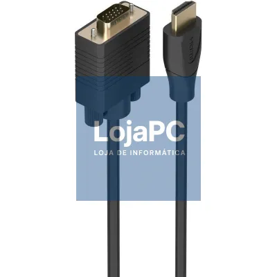 Cabo Conversor Aisens A122-1012 SVGA Macho/ HDMI Macho/ 2m/ Preto