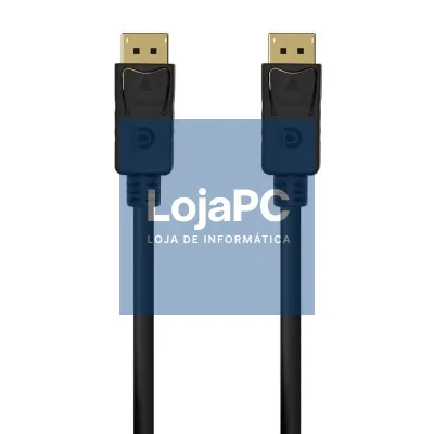 Cabo DisplayPort 1.2 4K Aisens A124-0549/ DisplayPort Macho - DisplayPort Macho/ até 5W/ 2300Mbps/ 1.5m/ Preto