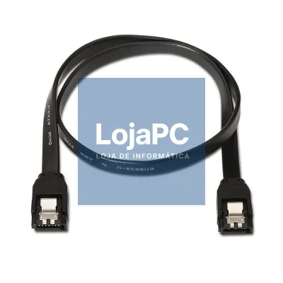 Cabo SATA III Aisens A130-0157/ SATA Fêmea - SATA Fêmea/ até 0.1W/ 768Mbps/ 50cm/ Preto